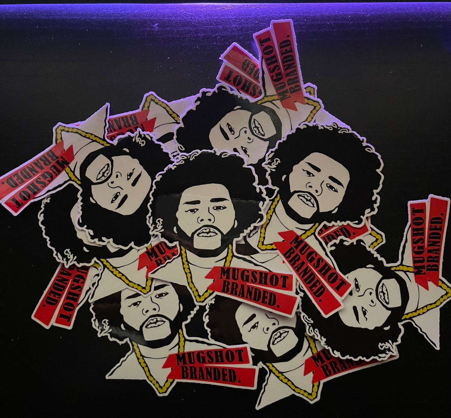 MugshotBranded Logo Stickers