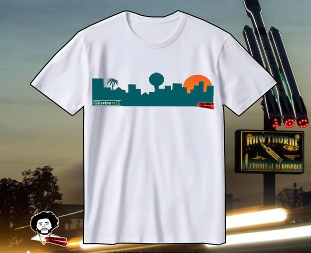 City of Hawthorne skyline silhouette T-Shirt