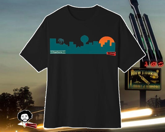 City of Hawthorne skyline silhouette T-Shirt